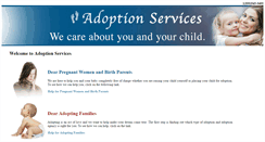Desktop Screenshot of adoptionservices.org