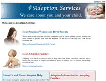 Tablet Screenshot of adoptionservices.org